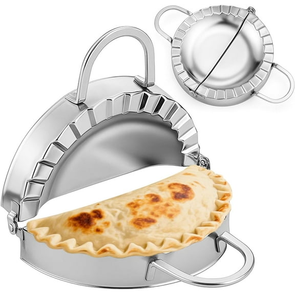 Stainless Steel Tortilla Sealer Crimper - Tacos Tortilla Maker for 6 Inch Burritos, Tacos, Quesadillas, Dumplings - Mess Free Cooking