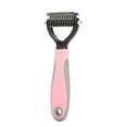 thumbnail image 3 of Universal Pet Grooming Tool Double Deshedding Comb Stainless Steel Massage Brush for Dogs and Cats, 3 of 4