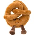 thumbnail image 1 of 18CM Creative Simulation Pretzel Pillow Plush Toy Simulation Snacks Pillow Appease Doll Valentine's Day Gift(1 Piece), 1 of 5