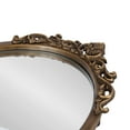 thumbnail image 3 of Kate and Laurel Arendahl Vintage Oval Mirrored Decorative Tray, 17 x 10, Antique Gold, Traditional Ottoman Tray for Living Room Home Decor with Ornate Detailing, 3 of 8