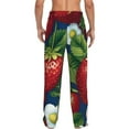 thumbnail image 3 of Xecao Strawberry2 Men's Straight Lounge Pajama Pants: The Ultimate in Comfortable Sleepwear, 3 of 9