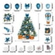 thumbnail image 3 of Adornos navideños, adornos navideños, regalos navideños, 18 piezas de imanes navideños azules para refrigerador, decoración para lavavajillas, imanes de cocina navideños, juego de pegatinas de PVC con, 3 of 8