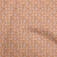thumbnail image 1 of oneOone Rayon Orange Fabric Colorful Dinosaur Cartoon Diy Clothing Quilting Fabric Print Fabric By Yard 56 Inch Wide, 1 of 5