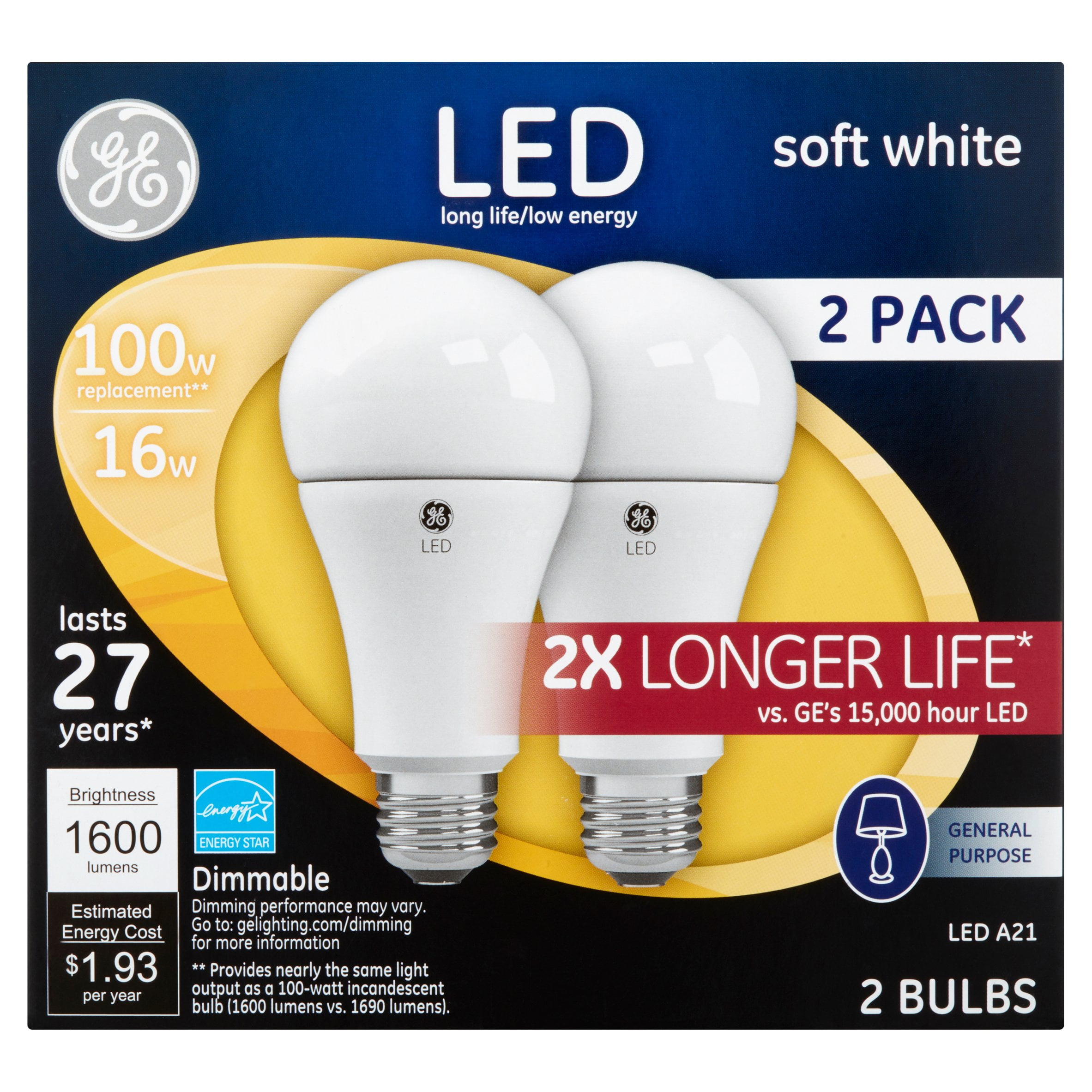 ge refresh led 1600 lumens