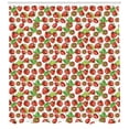 thumbnail image 3 of Ambesonne Fruit Shower Curtain, Watercolored Fruits Art, 69"Wx75"L, Lime Green Red, 3 of 3