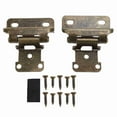 thumbnail image 2 of 2Pcs Self Closing Cabinet Hinge 1/2in Enhanced Safety Steel Semi Wrap Overlay Cupboard Door Hinge for Kitchen Bathroom RV Boat Campervan, 2 of 7