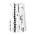 thumbnail image 4 of Qulqfy Womens Tank Tops Sleeveless Crew Neck Dressy Loose Fit Casual Pleated Multicolor Button Down Hem Slit Summer Tops L, 4 of 6