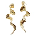 thumbnail image 3 of Pendientes colgantes para mujer Pendientes geométricos elegantes abstractos Accesorios para disfraces Oro Yuyangstore Pendientes colgantes, 3 of 8