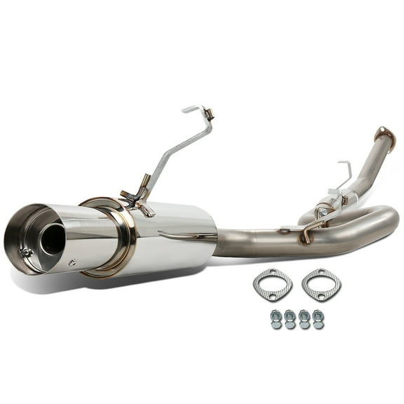 DNA Motoring CBE-TCAE86 For 1985 to 1987 Toyota Corolla GTS AE86 Stainless Steel Catback Exhaust System With 3.5" Muffler Tip 86