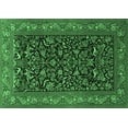 thumbnail image 1 of Ahgly Company Indoor Rectangle Persian Emerald Green Traditional Area Rugs, 8' x 12', 1 of 4