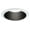 White / Black, variant on Halo 6 In. White Baffle Recessed Light Fixture Trim with 2 Removable Rings