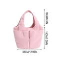 thumbnail image 3 of Striped Corduroy Diaper Bag Tote Large Capacity Shoulder Handbag for Moms Strolling and Daily Commute, 3 of 6