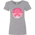 thumbnail image 3 of Inktastic Breast Cancer Pink Ribbon Retro Women's T-Shirt, 3 of 5