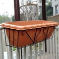 thumbnail image 2 of EASTIN Hanging Balcony Flower Pot Brackets Holder Box Stand Rack Railing Shelf Patio Deck Plant Planter Container Accessories, 2 of 6