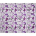 thumbnail image 4 of oneOone Polyester Lycra Fabric Tropical Leaves & Argyle Geometric Print Fabric BTY 56 Inch Wide, 4 of 4