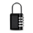 thumbnail image 1 of 4-Digit Combination Padlock 4 Pack Heavy Duty Combination Code Lock for Families Schools Businesses Luggage Lockers and Tool Box,Black, 1 of 5