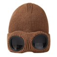 thumbnail image 1 of CSChome Glasses Knitted Hat Unisex Knitted Hat - Solid Color Elastic Soft Warm Windproof Ear Protection, 1 of 7