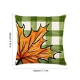thumbnail image 3 of Btomtd Couch Pillow Covers 18 x 18 Inch, Thanksgiving Pumpkin Maple Leaf Linen Throw Pillow Cover, Farmhouse Decorative Pillow Cases for Sofa Bed, B, 3 of 6