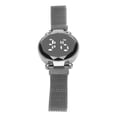 thumbnail image 3 of Digital Led Watch Touch Screen Watch Women LED Watch LED Touch Screen Large Display Durable Alloy Fashion Design Digital LED Watch For Girl Women Adult Silver, 3 of 8