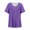 Purple, variant on Blouses for Women Women Plus Size Short Sleeves-Neck Print Blouse Pullover Short Sleeve Blouses Womens Summer Tops Blue L