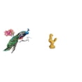 thumbnail image 1 of Vinilo Decorativo Retro De PVC Para Pared, Ideal Para Salón, Cocina, Sofá, Fondo De TV, Decoración Del Hogar, Figura De Pollo, Estatua De Gallo Feng Shui, Escultura De Gallo, Cumpleaños,, 1 of 8