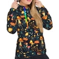 thumbnail image 4 of KLL Colorful Plants Mushroom for Womens Pullover Hoodie with Pocket Hooded Long Sleeve Shirts Sweatshirt for Women-Small, 4 of 7