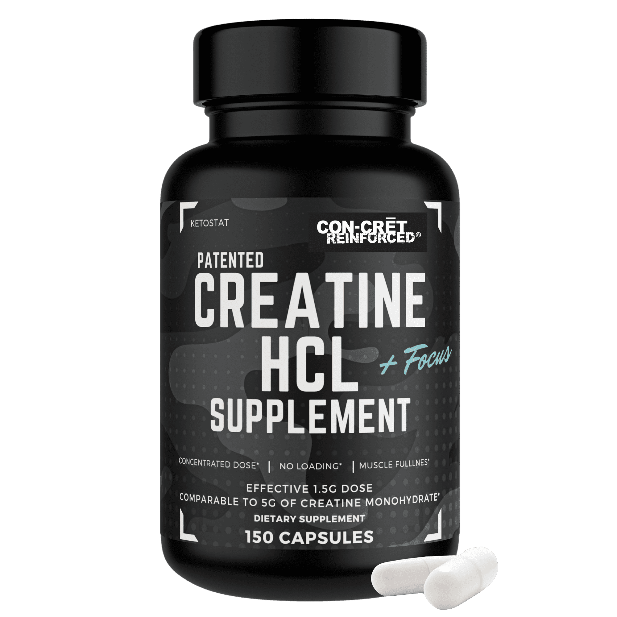 Ketostat Creatine HCL Pills, Clinical Dosage of Patented Creatine