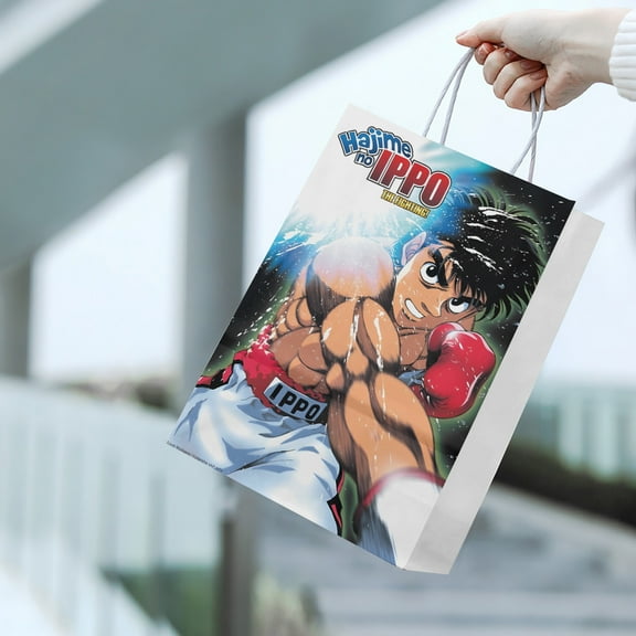 20pcs Hajime no Ippo:The Fighting Party Bags, Anime Cartoon Gift Bags, Cartoon paper Candy Bags for Themed Birthday Party Decoration Supplies