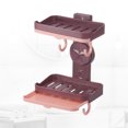 thumbnail image 6 of Unique Bargains Wall Mounted Soap Dish for Shower Wall Soap Box Soap Holder for Bathroom Kitchen Purple, 6 of 7