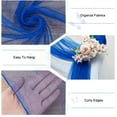 thumbnail image 4 of 2 Panels Wedding Arch Draping Fabric 66.5 Inch x 9.8 Ft Wedding Fabric Dark Blue White Sheer Hanging Fabric Organza Fabrics for Wedding Sheer Backdrop Birthday Party Home Decor DIY, 4 of 8