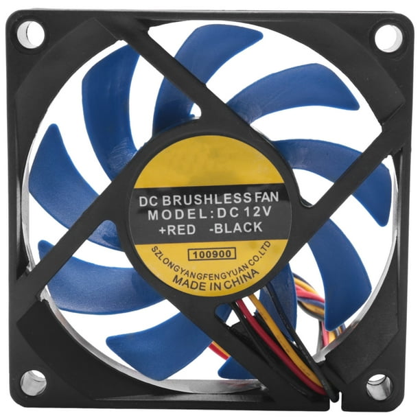 12V DC 32 70mm 4Pin Computer Case CFM PWM CPU PC Fan Blue & Black