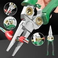 thumbnail image 2 of 8 in 1 Wire Stripping Pliers, 8 in 1 Wire Stripper with Voltage Tester, Pinzas Para Electricista, Multi-function Electric Wire Stripping Tool for Cutting and Pulling (Red), 2 of 7