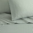 thumbnail image 2 of Chic Home Breanne 4-Piece Two-Toned Striped Patterned Sheet Set, King, Green, 2 of 2