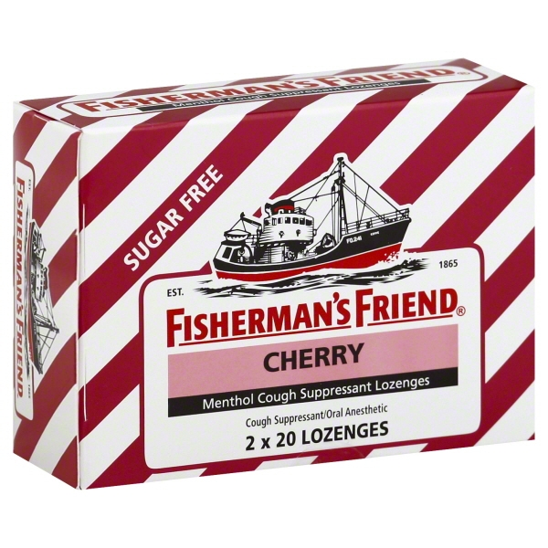 Fisherman's Friend Sugar Free Cherry Menthol Cough Suppressant Lozenges
