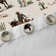 thumbnail image 4 of Feelyou Western Cowboy Cowgirl Black Out Curtains, Hippie Cactus Botanical Curtains Pack of 2 (42x63 Each), Rustic Sheep Cow Horse Bedroom Curtains, Window Curtains Decor, 4 of 6