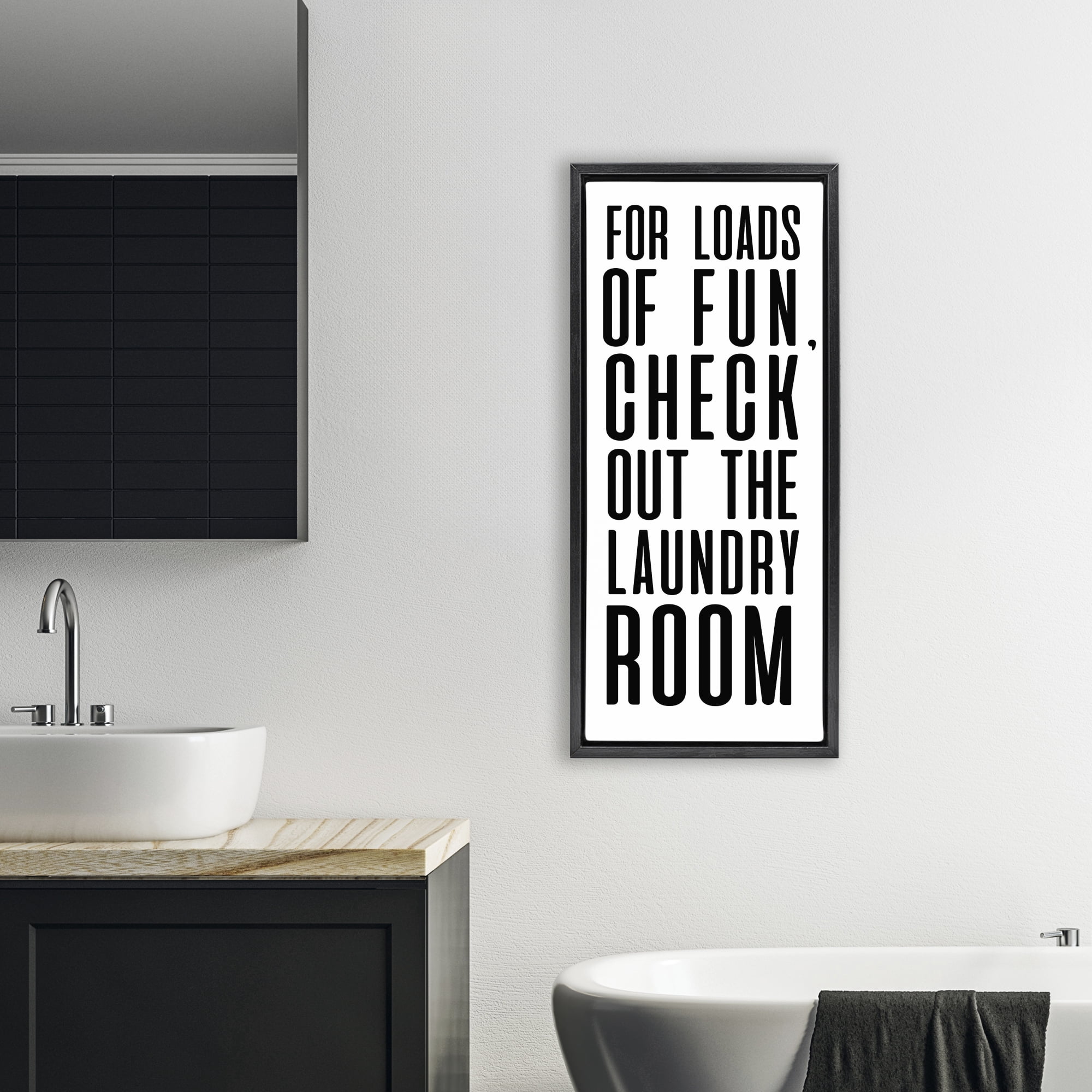 Stupell Industries For Loads Of Fun Black Framed Floater Canvas Wall Art, design by SD Graphics Studio
