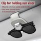 thumbnail image 2 of Sunglass Holder for Car, Sunglass Visor Clip, Universal Leather Sunglass Clip for Car Visor (2 Pack Gray), 2 of 5