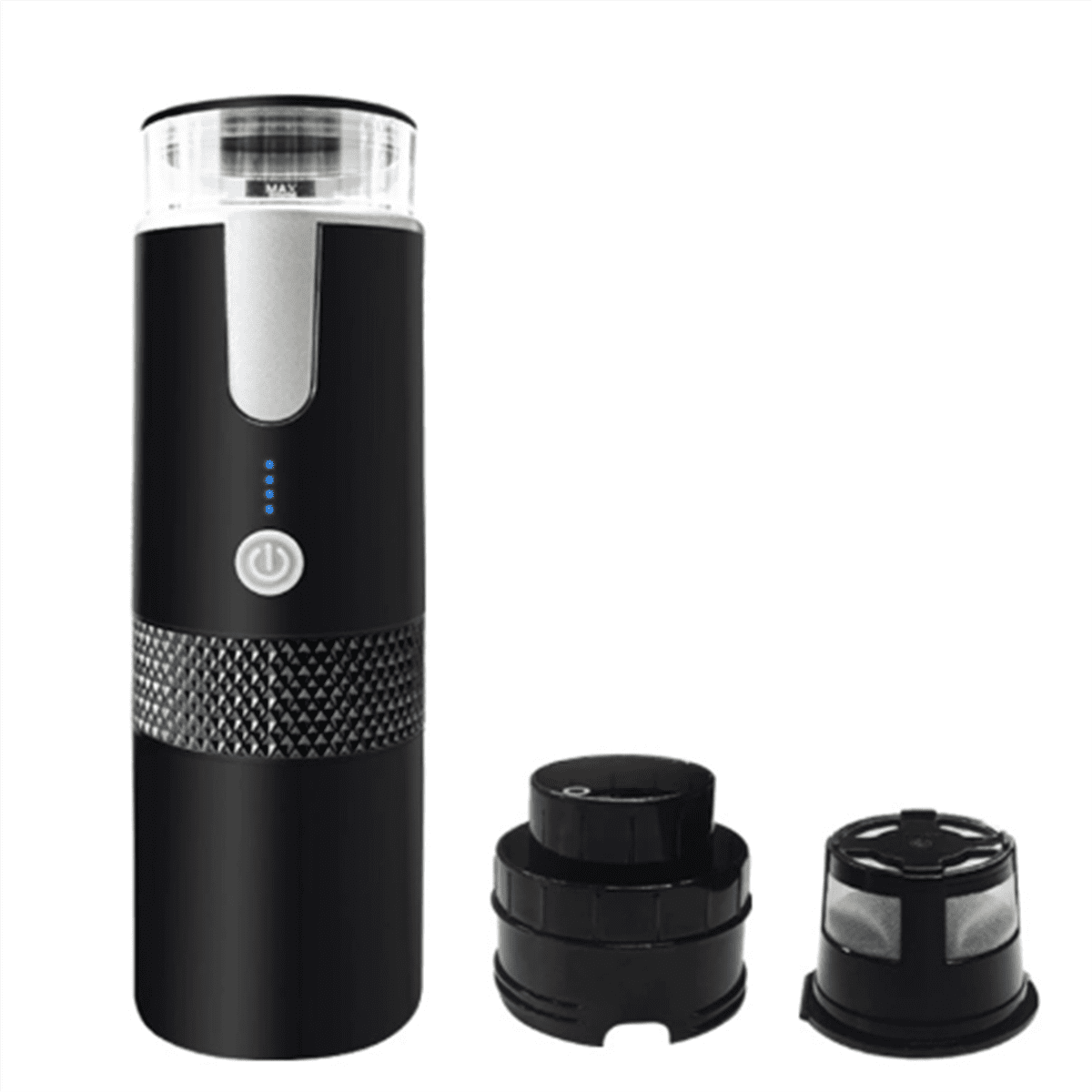Coffeemaker Portable Coffee Maker Type C Rechargeable 2 in 1 Design 1200mAh Battery One Button for Hiking