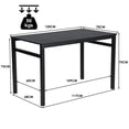thumbnail image 3 of Mesa de Comedor Rectangular de 120x60cm - Para 4-6 Personas, Negro Color HOMEMAKE FURNITURE  Moderno Minimalista, 3 of 6