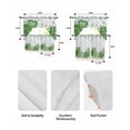 thumbnail image 5 of St. Patrick's Swag Curtains for Living Room/Bedroom Windows, Lucky Shamrock Green Eucalyptus Floral Blue Kitchen Curtains and Valances Set 36 Inch Length, Light Filtering Swags Valance Curtain Panels, 5 of 5