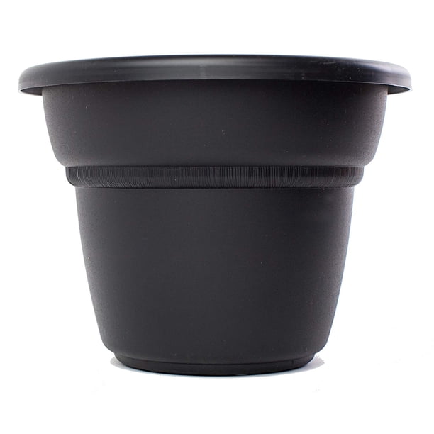 MP162000 Milano Planter, 20Inch, Black, Plastic planters offer