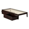 thumbnail image 3 of AFI Colorado Wood Twin Extra Long Bed with 2 Drawers in Espresso, 3 of 9