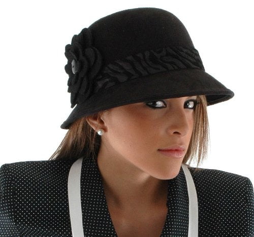 Elope Womens Black Cloche Hat | Walmart 