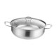 thumbnail image 3 of Olla caliente de acero inoxidable con tapa, utensilios de cocina gruesos con doble asa, olla para cocinar, wok para sopa, para reuniones familiares, 32 centímetros, 3 of 8
