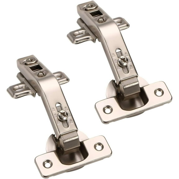 2-piece cabinet door hinge, 135 degree curved angle cabinet hinge, pot hinge folding door with pot hinge angle stopper Ø 35 mm, kitchen cabinet