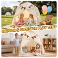 thumbnail image 3 of JoyStone Kids Play Tent with Mat, Star Lights & Flags, Foldable Dome Playhouse, Indoor Outdoor Play Tent for Boys & Girls, 54 x 41 x 47 in, 3 of 10