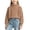 Khaki, variant on Lmnyox Sweaters for Kids Fashion Solid Color Long Sleeve Turtleneck Knitted Pullover Winter Loose Warm Tops