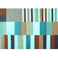thumbnail image 1 of Ahgly Company Indoor Rectangle Patchwork Light Blue Transitional Area Rugs, 2' x 4', 1 of 4