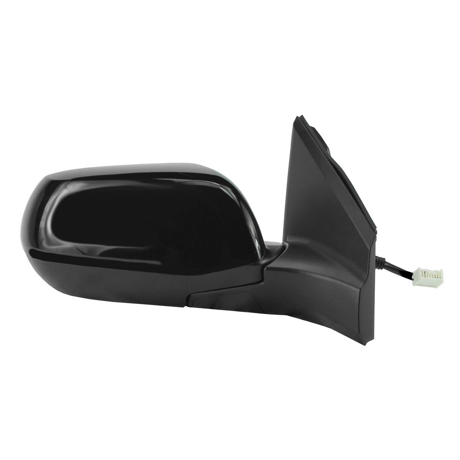 Photo 1 of 63041H - Fit System Passenger Side Mirror for 12-15 Honda CR-V EX Model, textured black w/ PTM cover, foldaway, Power