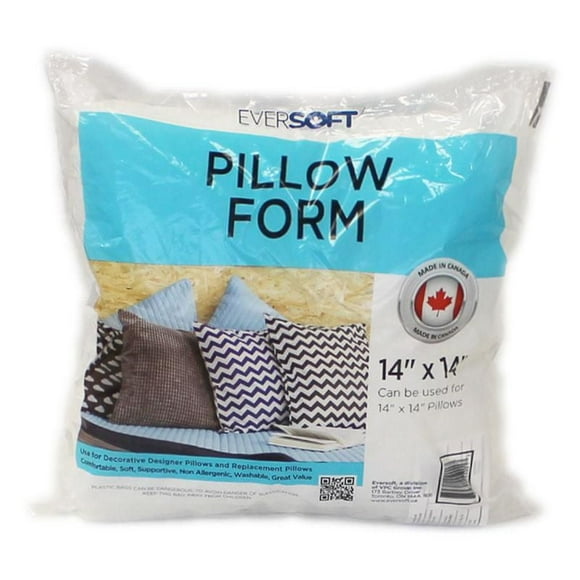 Forme pour coussin Eversoft de 14 po Insert de coussin 14po x 14po